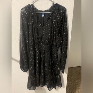Old Navy Black Long Sleeve Dress